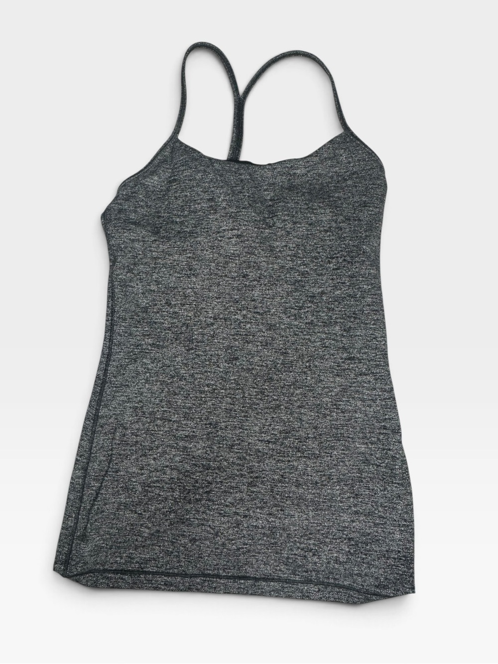 Lululemon Heathered Gray Power Y Tank 4